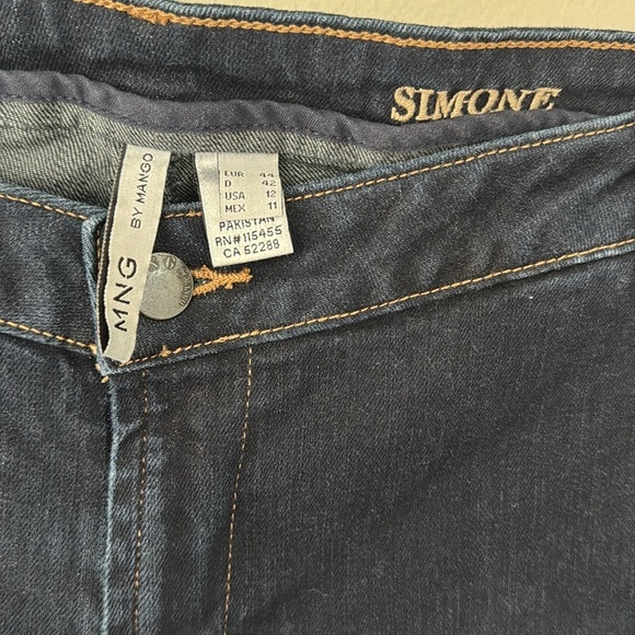 Mango “ Simone “ Trouser Jeans - Dark Wash - Picture 4 of 7